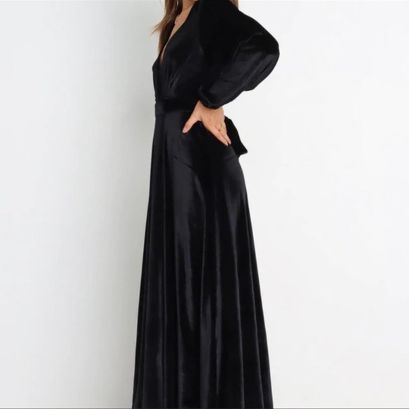 Petal + Pup Long Sleeve Marion Velvet Wrap Dress NWT - Picture 14 of 14